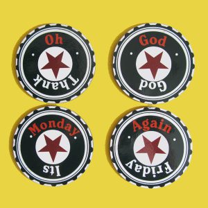 TGIF Coasters (set of four)