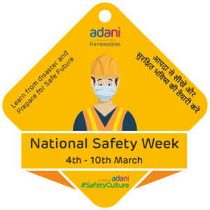 Adani safety paper badge