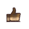 Wooden Thumbs Up Trophy