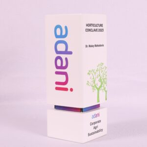 Adani Wooden White Trophy