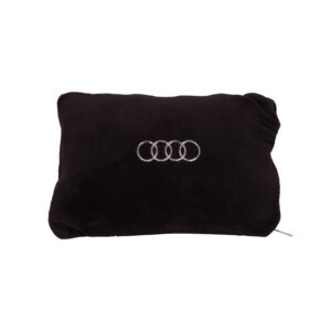 Black Pillow With Blanket