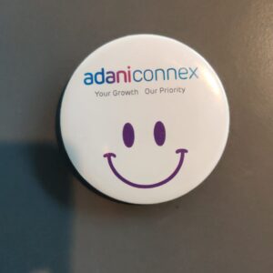 Adani Round Badge With Safety Pin